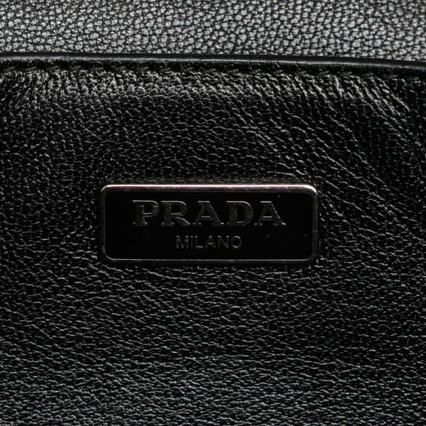 Pre-owned Prada Mini Saffiano Lux Sound Satchel Pink