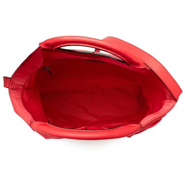 Pre-owned Ferragamo Nylon Vara Shoes Satchel Red