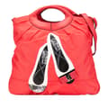 Pikkukuva 1 / 8: Pre-owned Ferragamo Nylon Vara Shoes Satchel Red