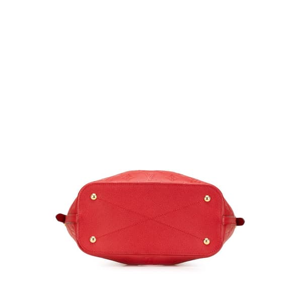 Pre-owned Louis Vuitton Monogram Empreinte Mazarine PM Red