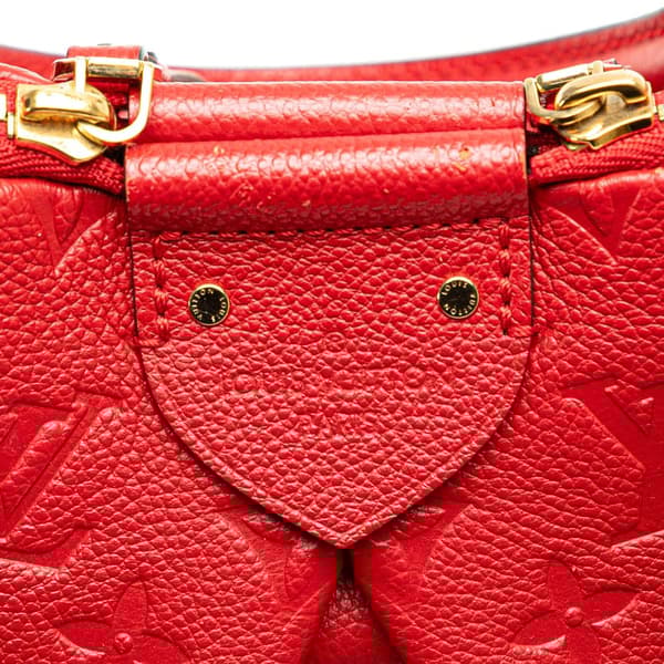 Pre-owned Louis Vuitton Monogram Empreinte Mazarine PM Red
