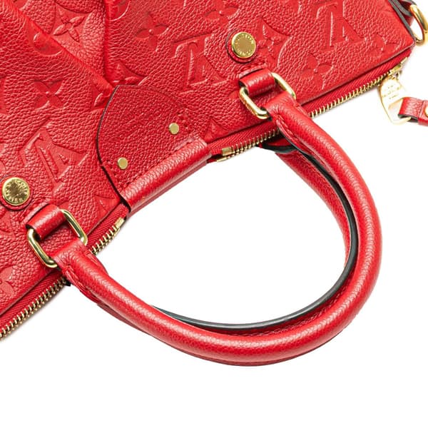 Pre-owned Louis Vuitton Monogram Empreinte Mazarine PM Red