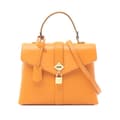 Miniatyrbild 1 av 9: Pre-owned Louis Vuitton Grained Smooth Calfskin Rose Des Vents PM Orange