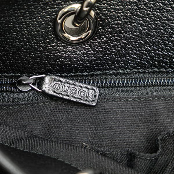 Pre-owned Gucci GG Canvas Eclipse Tote Black