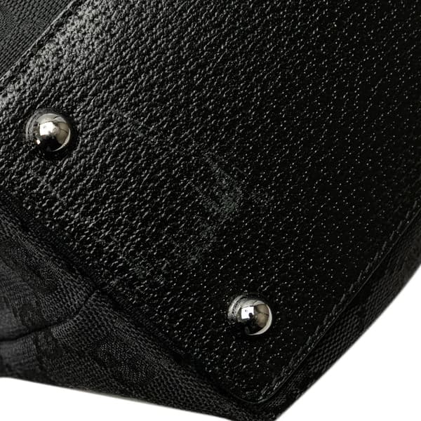 Pre-owned Gucci GG Canvas Eclipse Tote Black