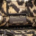 Pikkukuva 5 / 10: Pre-owned Dior Mizza Mini Embroidered Canvas Leopard Vertical Book Tote Brown
