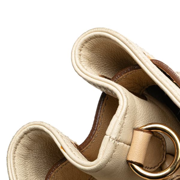 Pre-owned Ferragamo Gancini Canvas Satchel Brown