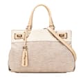 Pikkukuva 1 / 10: Pre-owned Ferragamo Gancini Canvas Satchel Brown
