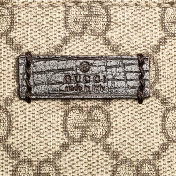 Pre-owned Gucci Mini GG Supreme Handbag Brown