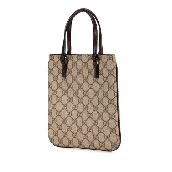 Pre-owned Gucci Mini GG Supreme Handbag Brown