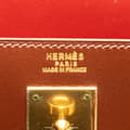 Miniatyrbild 5 av 10: Pre-owned Hermès Tricolor Box Calf Kelly Sellier 32 Brown