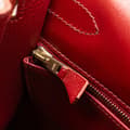 Miniatyrbild 7 av 10: Pre-owned Hermès Tricolor Box Calf Kelly Sellier 32 Brown