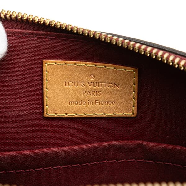 Pre-owned Louis Vuitton Monogram Vernis Alma BB Red