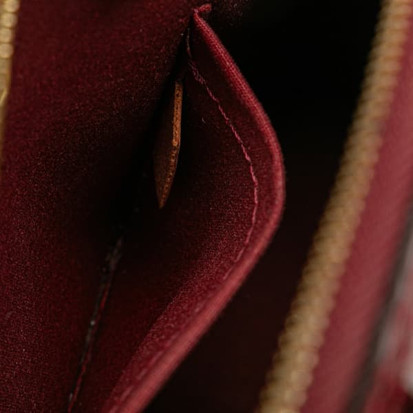 Pre-owned Louis Vuitton Monogram Vernis Alma BB Red