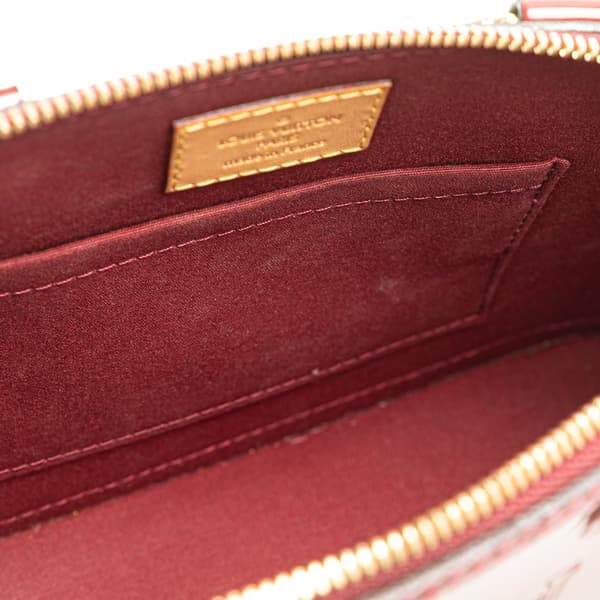 Pre-owned Louis Vuitton Monogram Vernis Alma BB Red