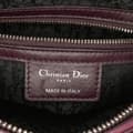 Miniatyrbild 5 av 10: Pre-owned Dior Medium Lambskin Cannage Lady Dior Purple