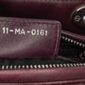 Miniatyrbild 6 av 10: Pre-owned Dior Medium Lambskin Cannage Lady Dior Purple