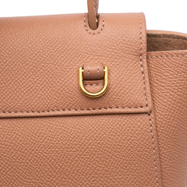 Pre-owned Celine Pico Grained Calfskin Belt Bag Pink