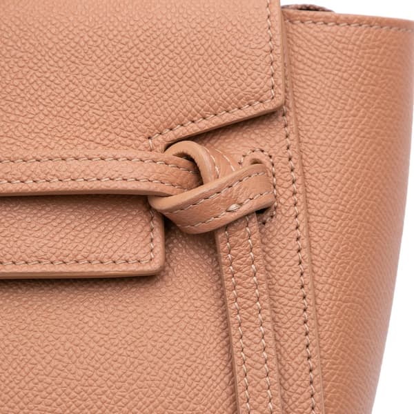 Pre-owned Celine Pico Grained Calfskin Belt Bag Pink