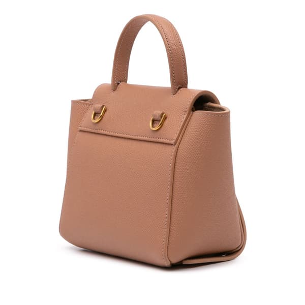Pre-owned Celine Pico Grained Calfskin Belt Bag Pink
