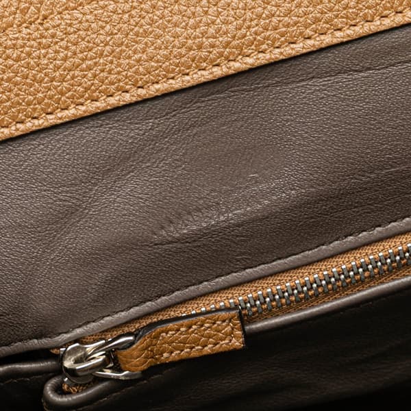 Pre-owned Gucci Medium Leather Zumi Top Handle Bag Brown