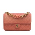 Pikkukuva 1 / 10: Pre-owned Chanel Medium Quilted Caviar Sunset On The Sea Flap Pink