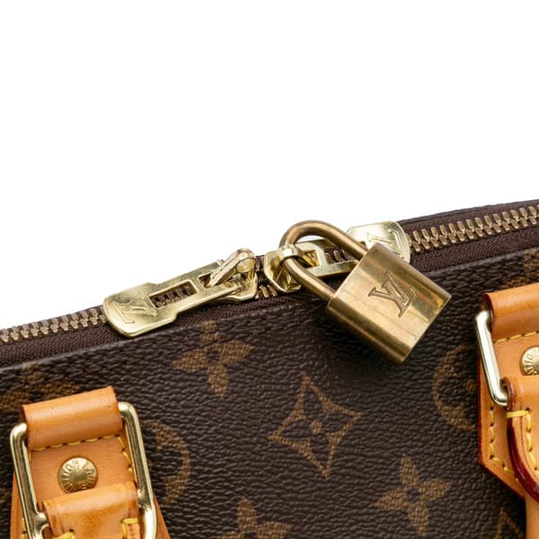 Pre-owned Louis Vuitton Monogram Alma PM Brown