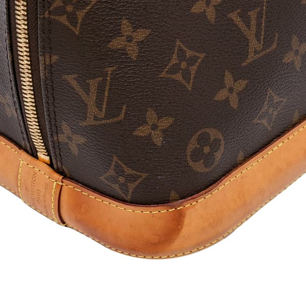 Pre-owned Louis Vuitton Monogram Alma PM Brown