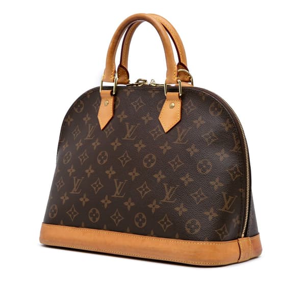 Pre-owned Louis Vuitton Monogram Alma PM Brown