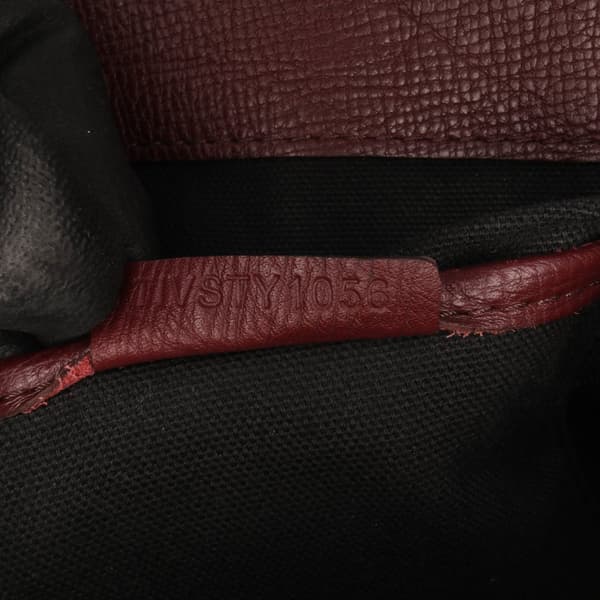 Pre-owned Burberry Medium Leather and House Check Banner Satchel Purple