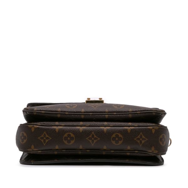 Pre-owned Louis Vuitton Monogram Pochette Metis Brown