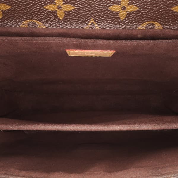 Pre-owned Louis Vuitton Monogram Pochette Metis Brown