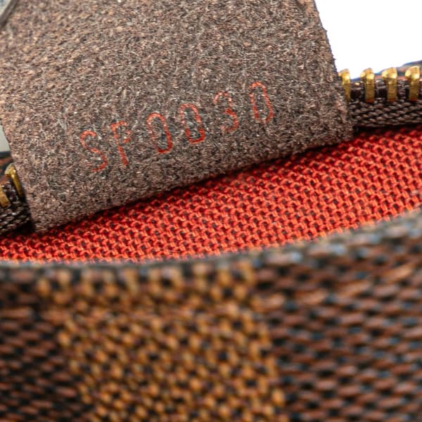 Pre-owned Louis Vuitton Damier Ebene Trousse Pochette Brown
