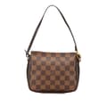 Miniatyrbilde 1 av 10: Pre-owned Louis Vuitton Damier Ebene Trousse Pochette Brown