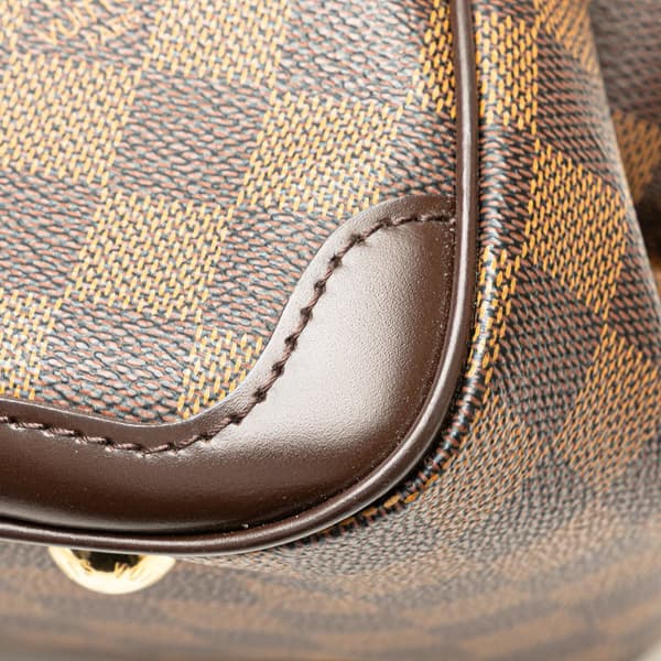 Pre-owned Louis Vuitton Damier Ebene Verona PM Brown