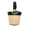 Miniatyrbild 1 av 8: Pre-owned LOEWE Mini Raffia Pebble Bucket Bag Brown