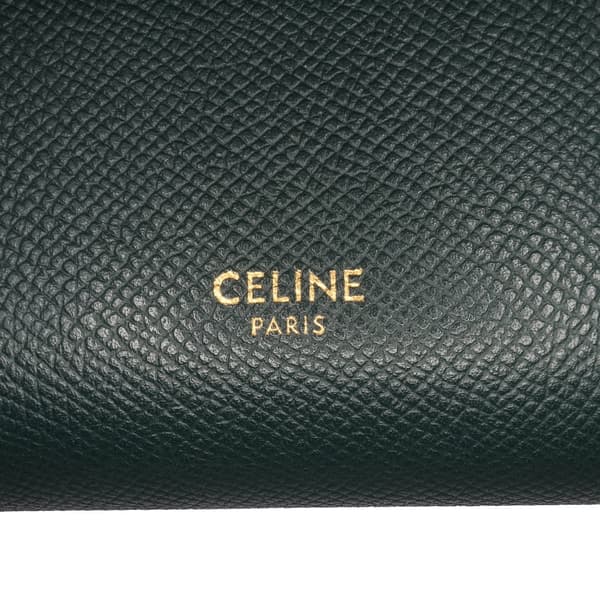 Pre-owned Celine Pico Grained Calfskin Belt Bag Green