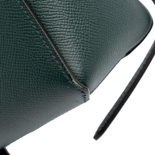 Pre-owned Celine Pico Grained Calfskin Belt Bag Green