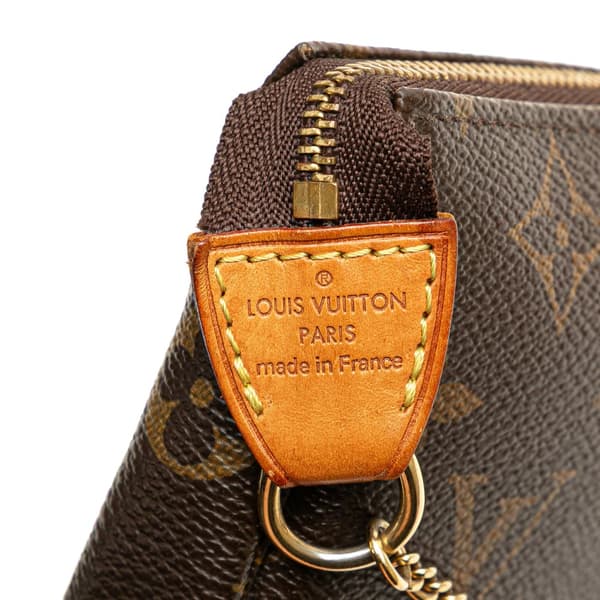 Pre-owned Louis Vuitton Monogram Mini Pochette Accessoires Brown