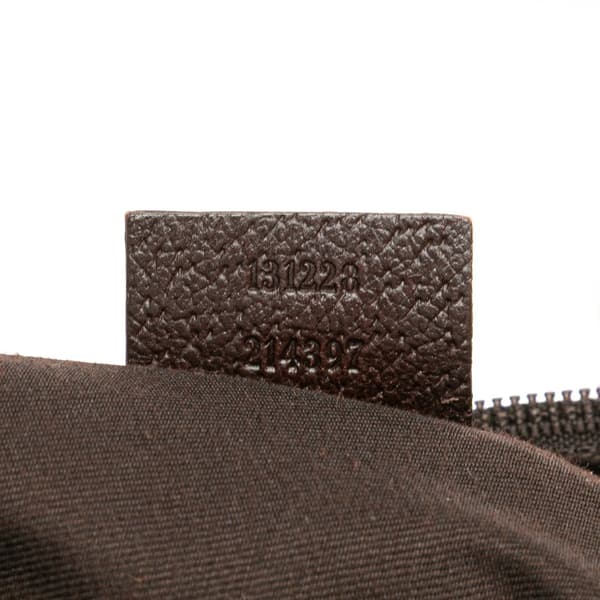 Pre-owned Gucci GG Canvas Web Handbag Brown