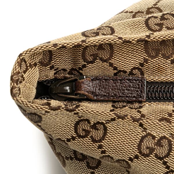Pre-owned Gucci GG Canvas Web Handbag Brown