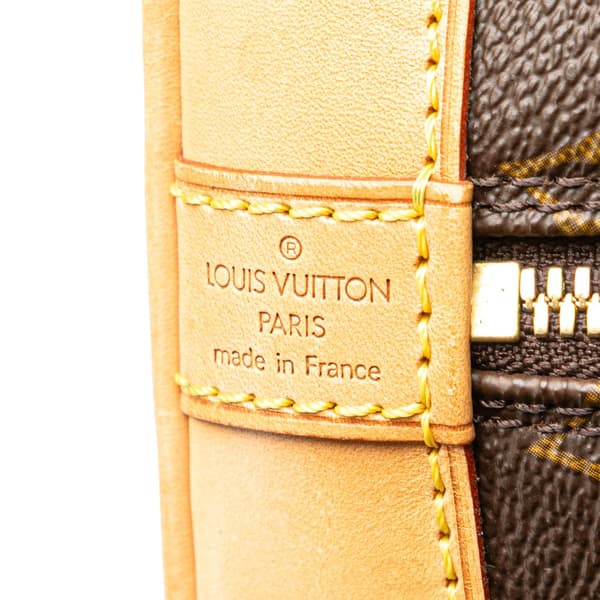 Pre-owned Louis Vuitton Monogram Alma PM Brown