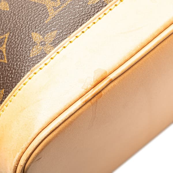 Pre-owned Louis Vuitton Monogram Alma PM Brown