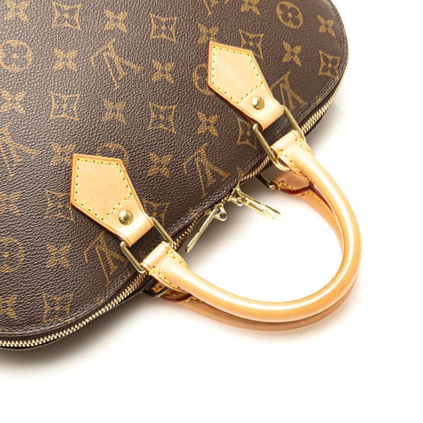 Pre-owned Louis Vuitton Monogram Alma PM Brown
