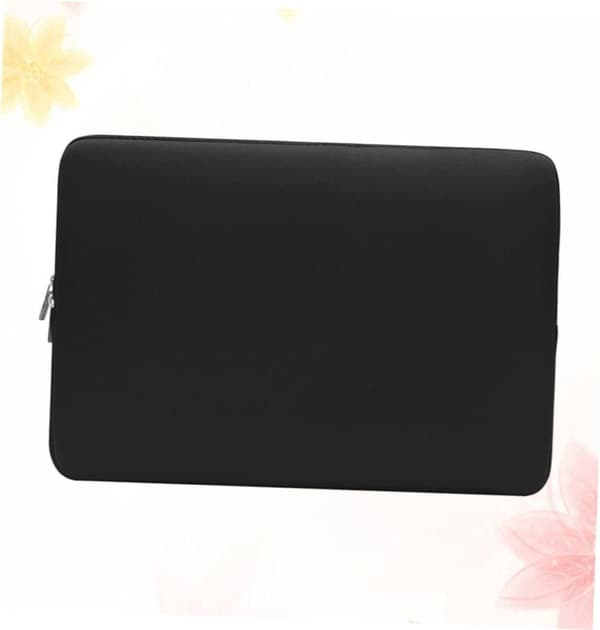 Kannettavan tietokoneen käsilaukku 13 tuumalle Puffer Laptop Sleeve Tukeva tietokonelaukku pehmeällä vuorauksella musta Helppo kuljettaa