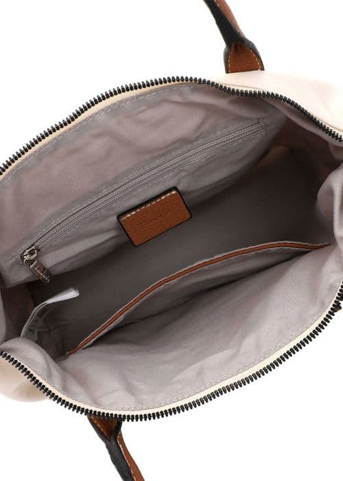 Tamaris Skulderväska med band i beige för kvinnor - Fabrizia Cityshopper M 291794