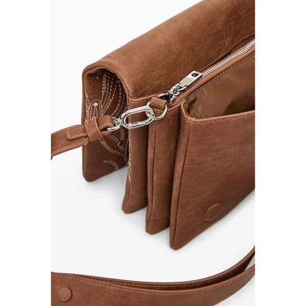 Sac bandoulière kvinna Desigual Goodall Sand Dortmund Flap 2.0