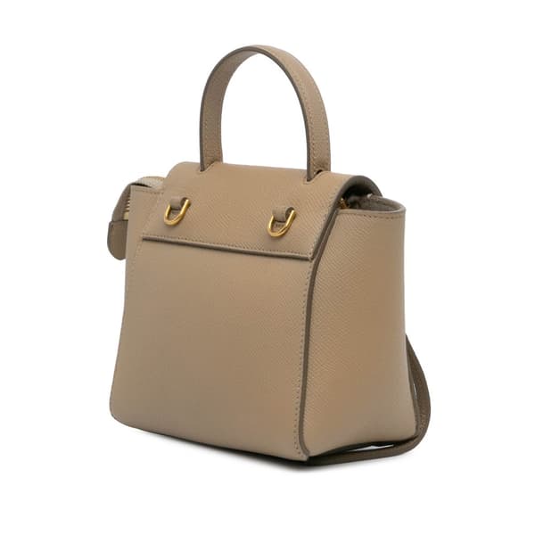 Pre-owned Celine Pico Grained Calfskin Belt Bag Brown