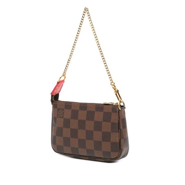Pre-owned Louis Vuitton Damier Ebene Transatlantic Cruises Mini Pochette Accessoires Brown