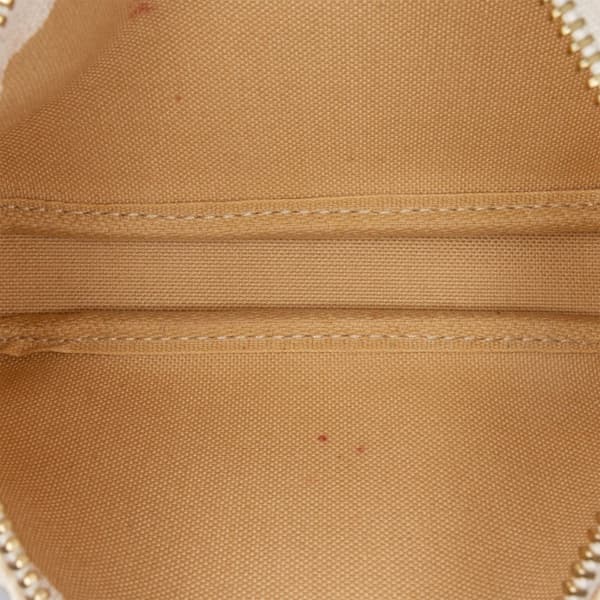 Pre-owned Louis Vuitton Damier Azur Mini Pochette Accessoires White